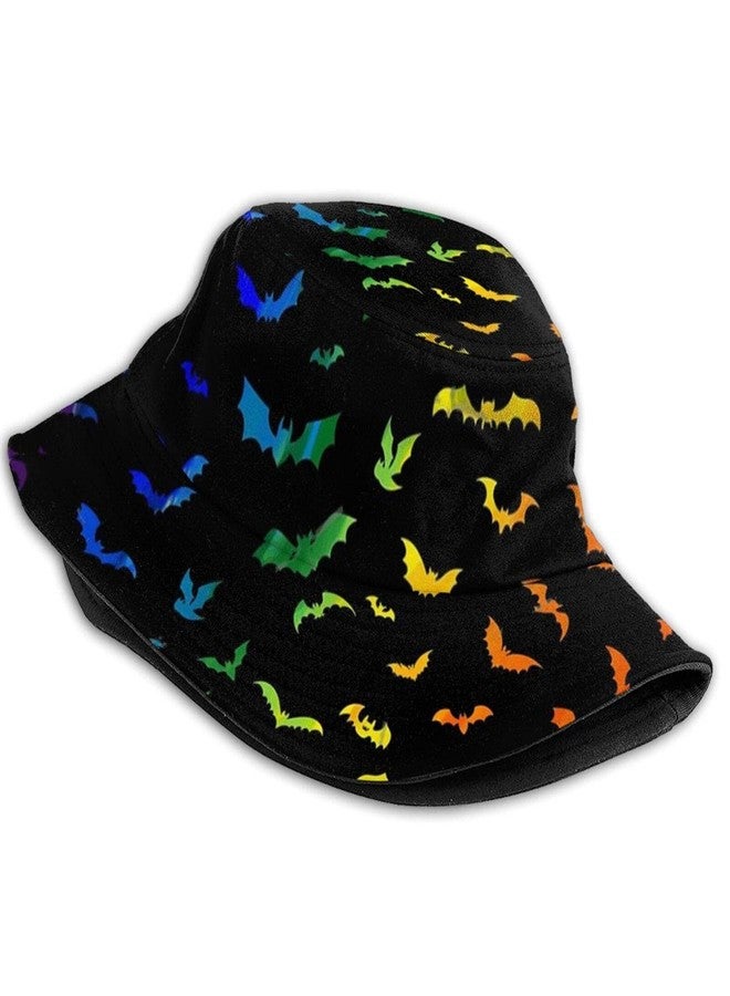 ASYG Halloween Bats Bucket Hat, Bucket Hat Summer Outdoor Fisherman Cap Fun Boys Girls - Image 2